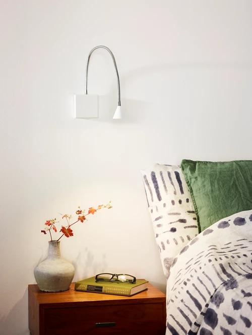 Lucide BUDDY - Lampe de chevet / Applique mural - LED - 1x4W 4000K - Blanc - ambiance 1